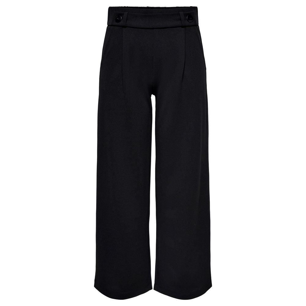 Jacqueline De Yong Black Polyester Casual Pants