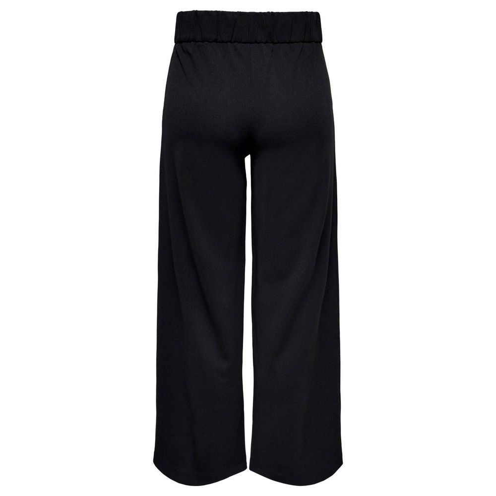 Jacqueline De Yong Black Polyester Casual Pants