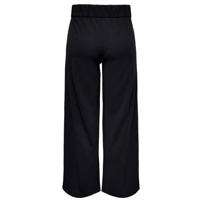 Jacqueline De Yong Black Polyester Casual Pants