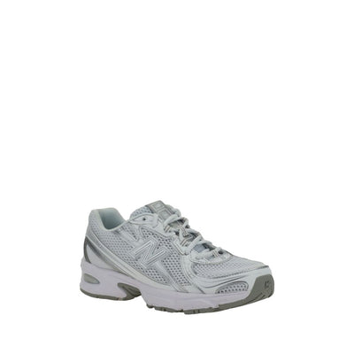 New Balance White Polyurethane Athletic Sneakers