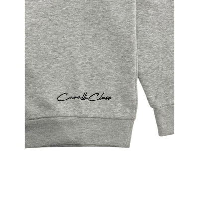 Cavalli Class Gray Polyester Women Hoodie
