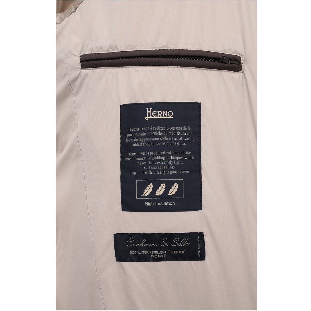Herno Beige Cashmere Men Jacket