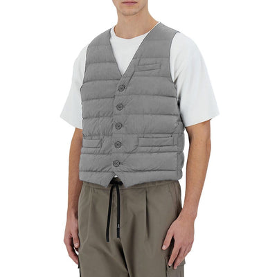 Herno Gray Nylon Men Vest