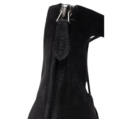 Alaïa Black Suede Leather Lace-Up
