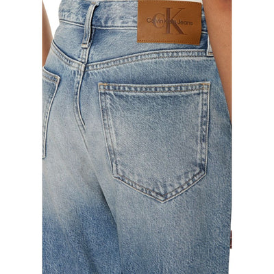 Calvin Klein Jeans Light Blue Cotton Slim Fit Jean