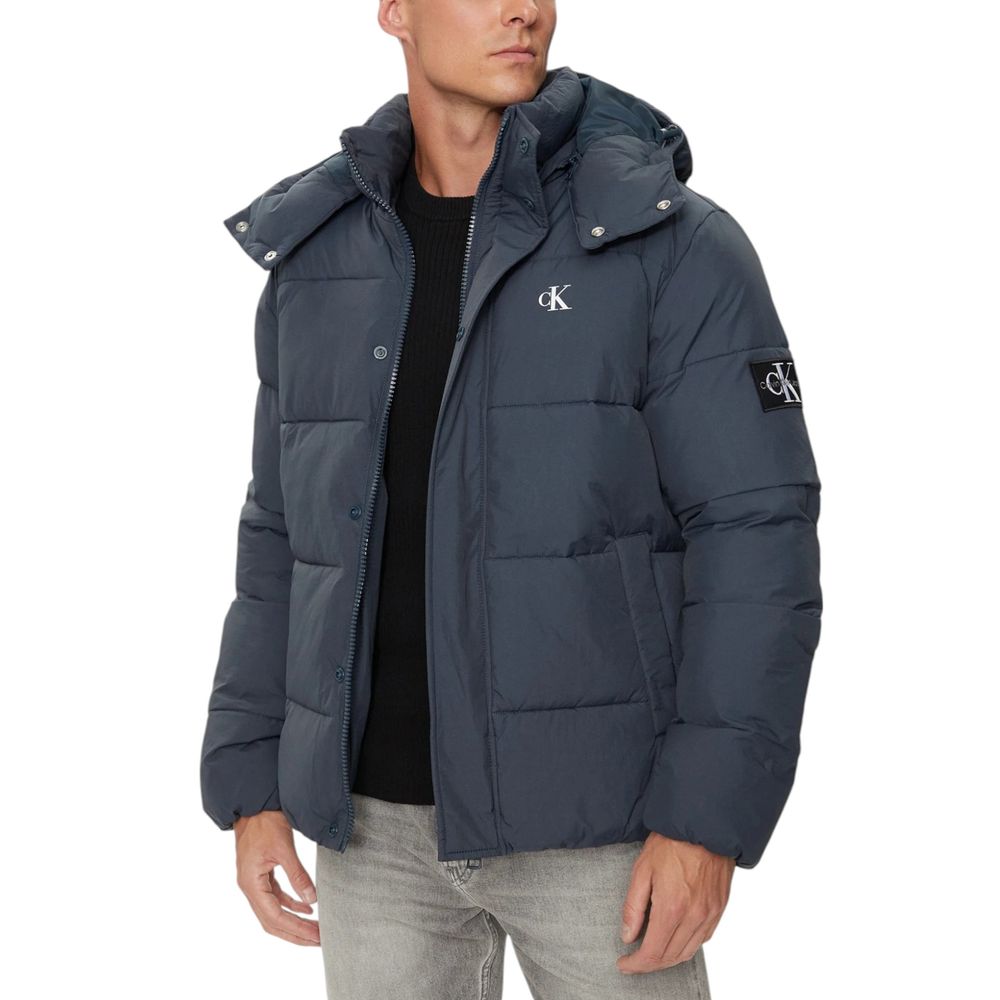 Calvin Klein Jeans Blue Polyamide Jackets & Coat