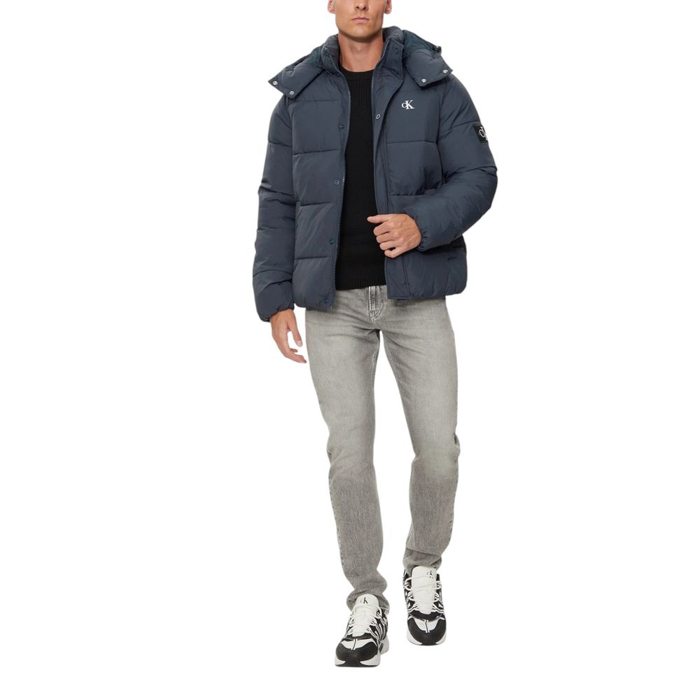 Calvin Klein Jeans Blue Polyamide Jackets & Coat