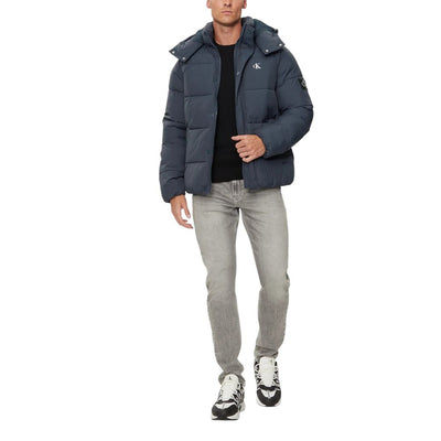 Calvin Klein Jeans Blue Polyamide Jackets & Coat