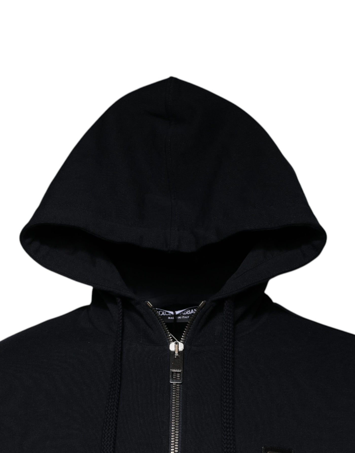 Dolce & Gabbana Blue Logo Full Zip Hooded Sweatshirt Sweater