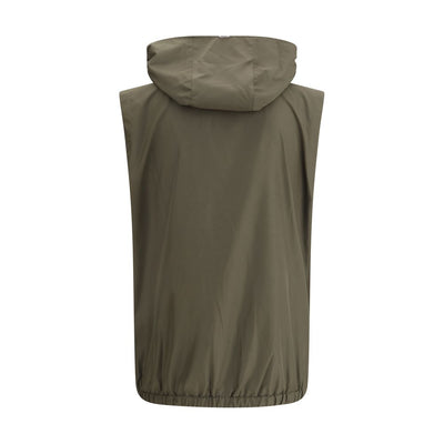 Svevo Green Polyester Sleveless Jacket