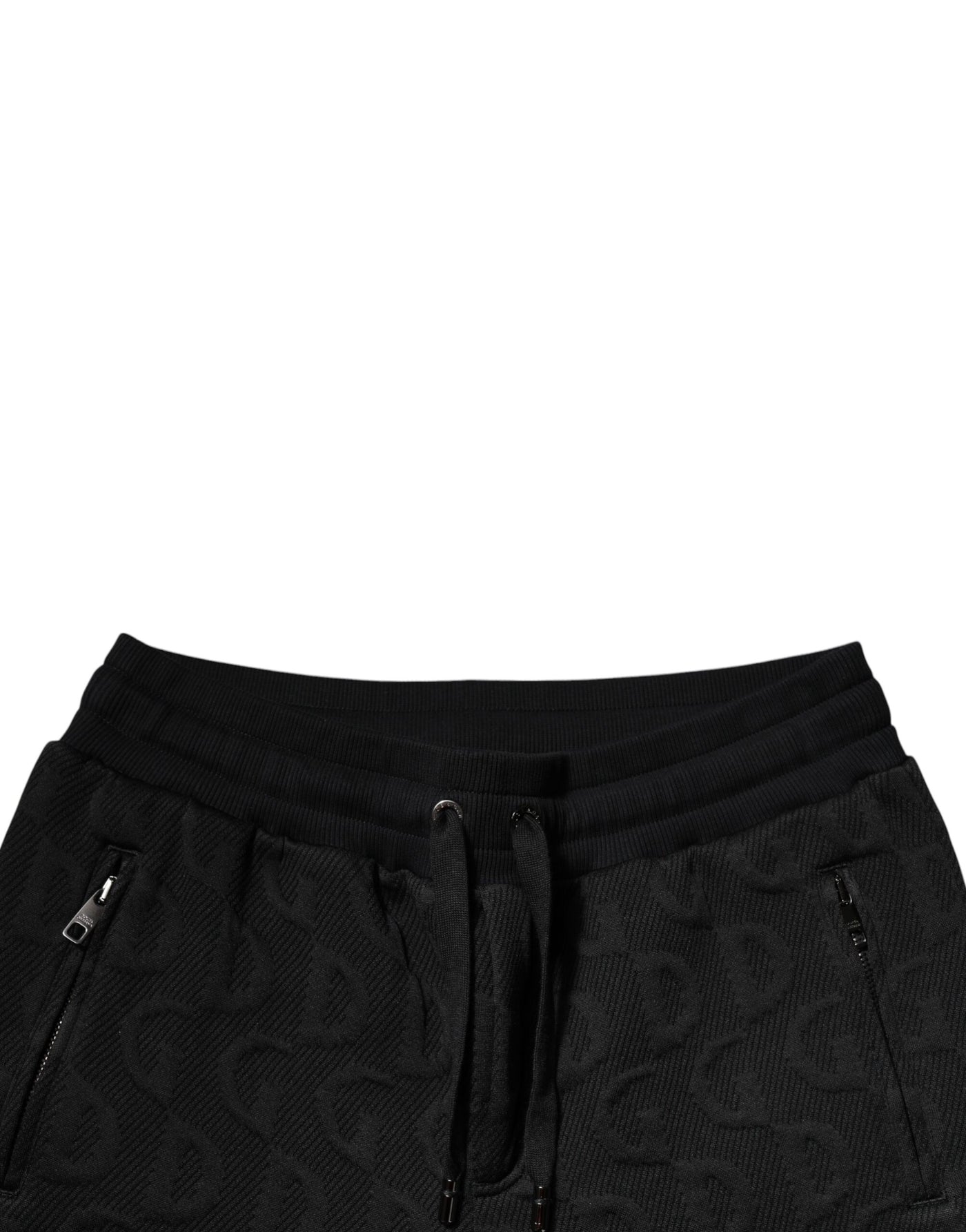 Dolce & Gabbana Black Logo Monogram Jogger Sweatpants Pants