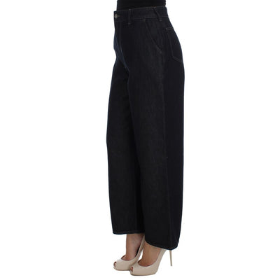 Dolce & Gabbana Blue Cotton Flared Jeans