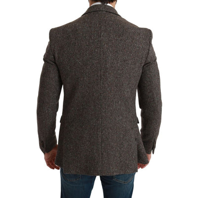 Dolce & Gabbana Brown Virgin Wool Suits & Blazer