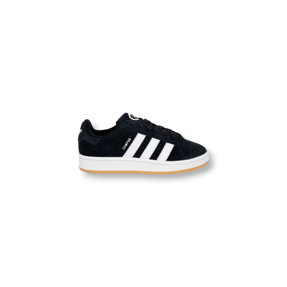 Adidas Black Suede Leather Athletic Sneakers