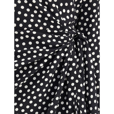 Crida Milano Black Silk Cocktail Dress