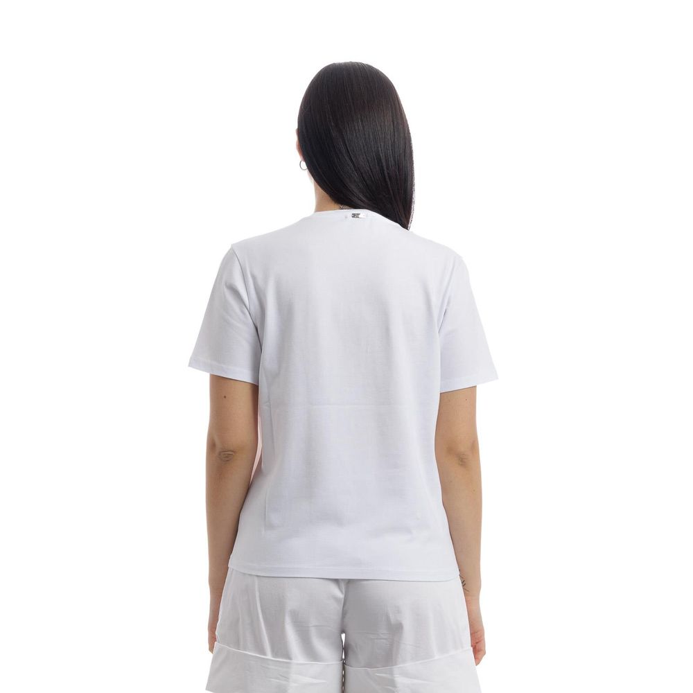 Herno White Cotton Women T-Shirt