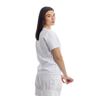 Herno White Cotton Women T-Shirt