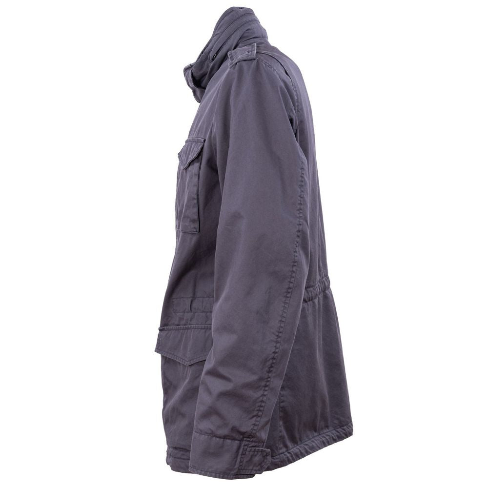 Herno Blue Cotton Men Jacket