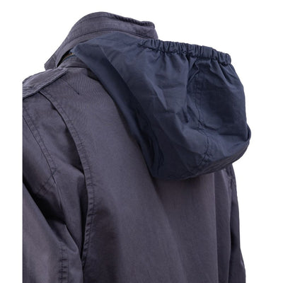 Herno Blue Cotton Men Jacket