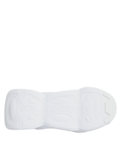Dolce & Gabbana White Slip On Wave Low Top Sneakers Shoes