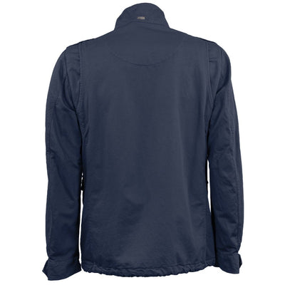 Herno Blue Linen Men Jacket