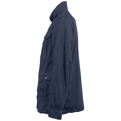 Herno Blue Linen Men Jacket