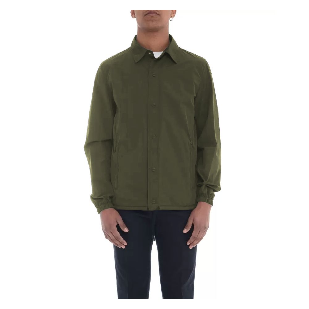 Herno Green Cotton Men Jacket