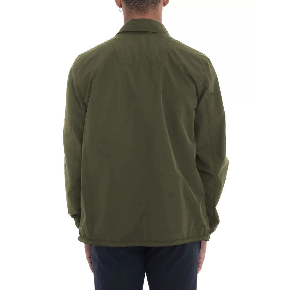 Herno Green Cotton Men Jacket