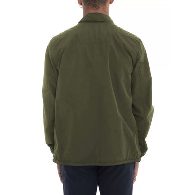 Herno Green Cotton Men Jacket