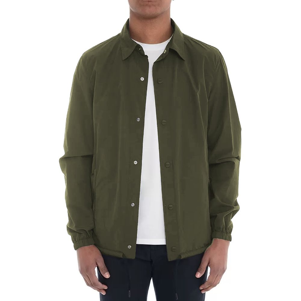 Herno Green Cotton Men Jacket