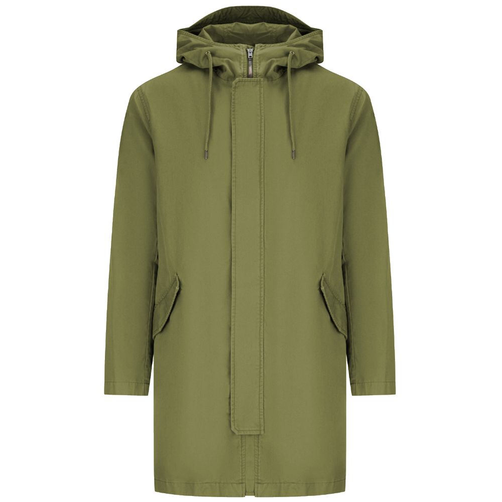 Herno Green Cotton Men's Jacket