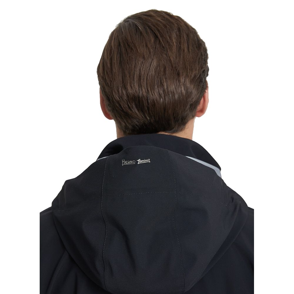 Herno Black Nylon Men Jacket