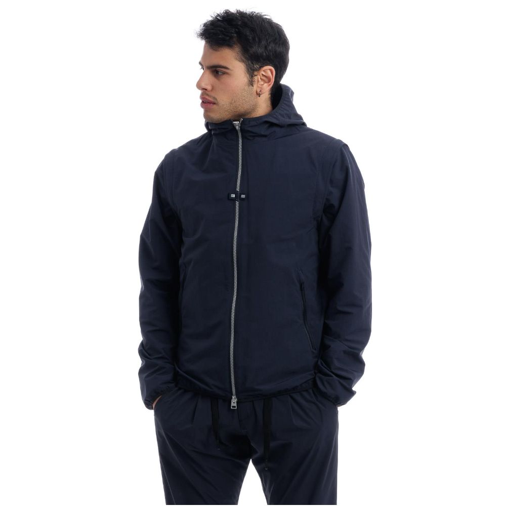 Herno Blue Nylon Men Jacket