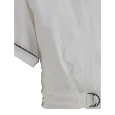 Brunello Cucinelli Buckle-knotted waist Blouse