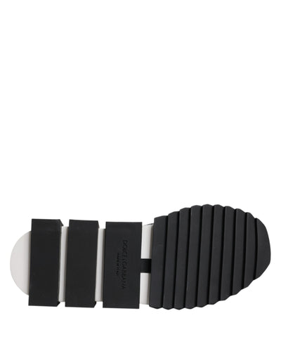 Dolce & Gabbana Black Mesh Sorrento Trekking Sneakers Shoes