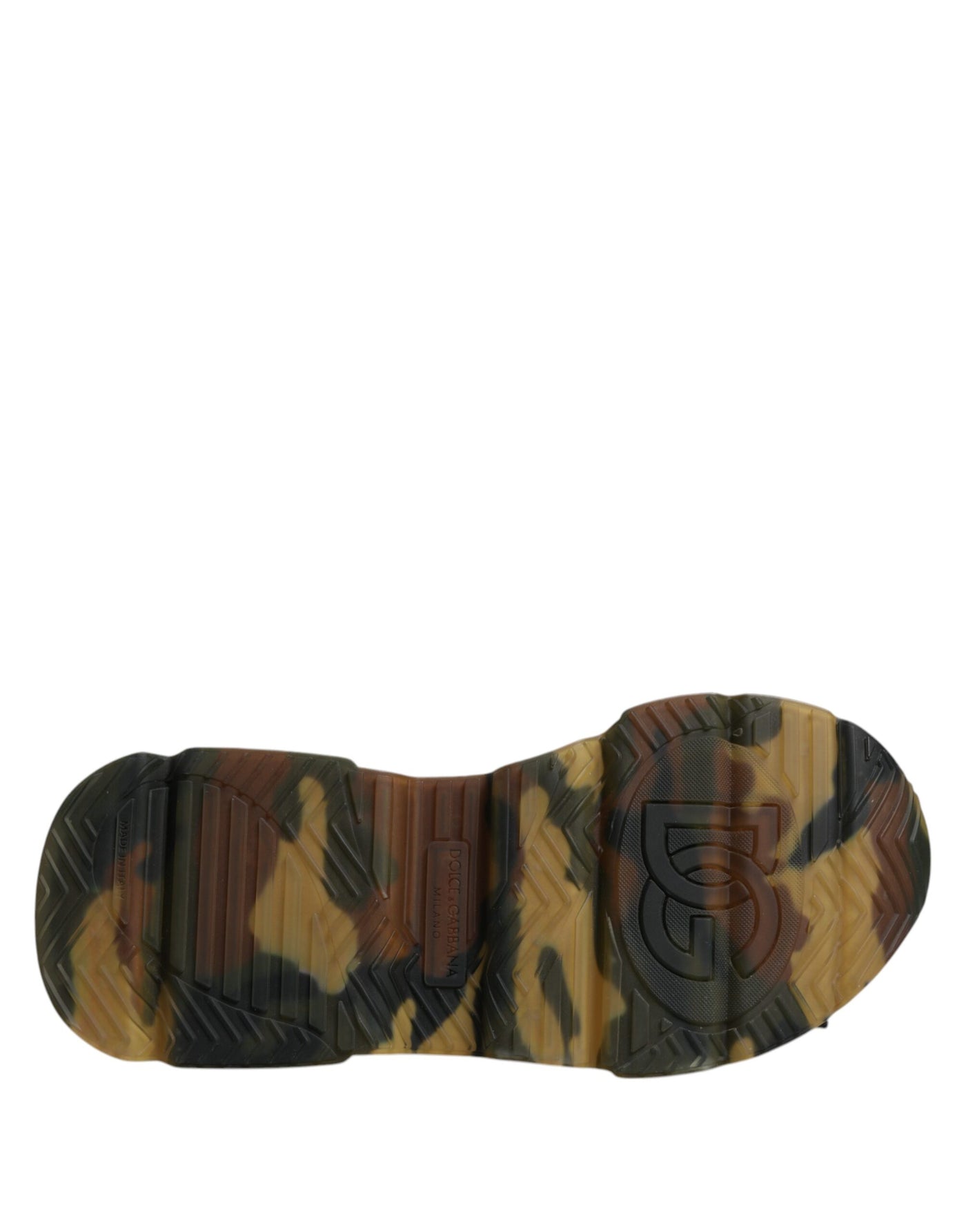 Dolce & Gabbana Yellow Black Daymaster Low Top Sneaker Shoes