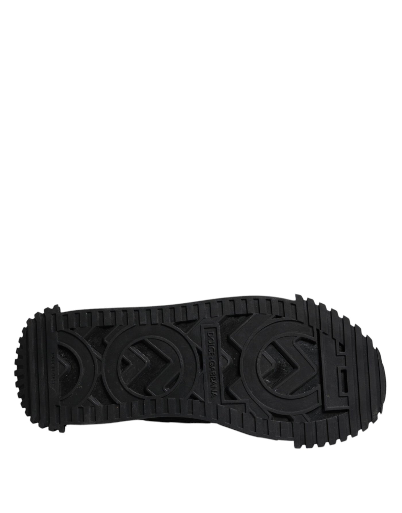 Dolce & Gabbana Black Logo Lace Up Low Top NS1 Sneakers Shoes