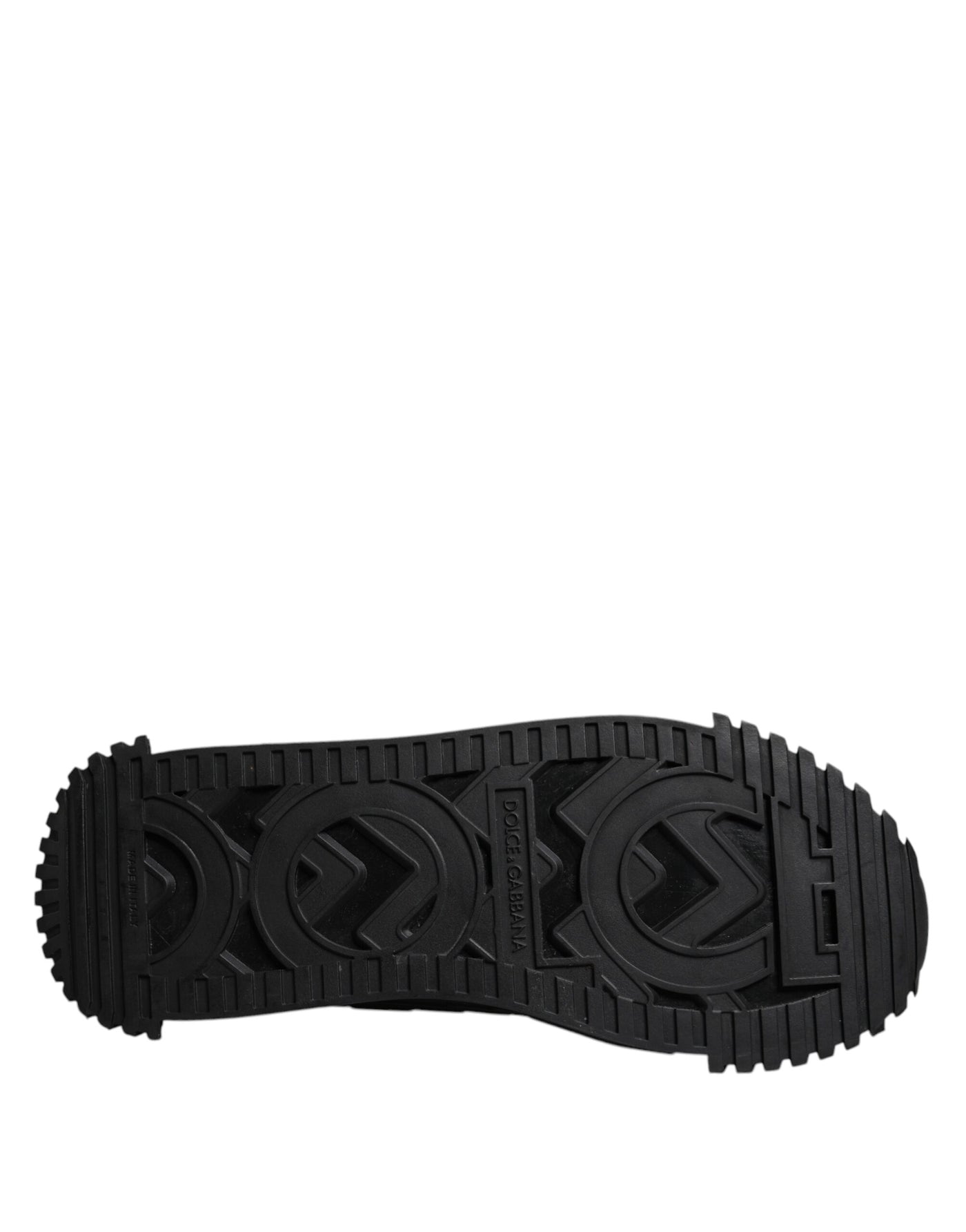 Dolce & Gabbana Black Logo Lace Up Low Top NS1 Sneakers Shoes