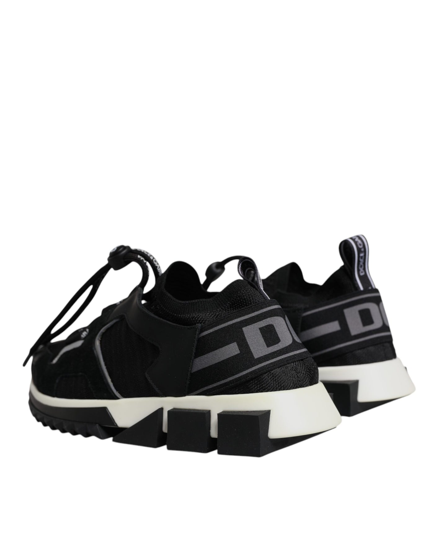Dolce & Gabbana Black Mesh Sorrento Trekking Sneakers Shoes