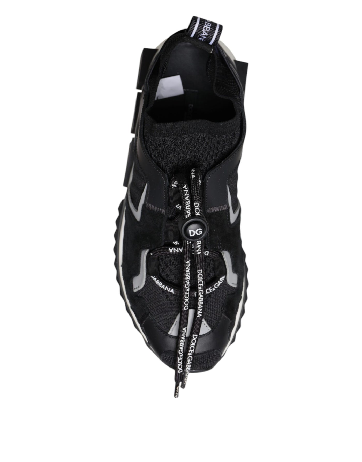Dolce & Gabbana Black Mesh Sorrento Trekking Sneakers Shoes