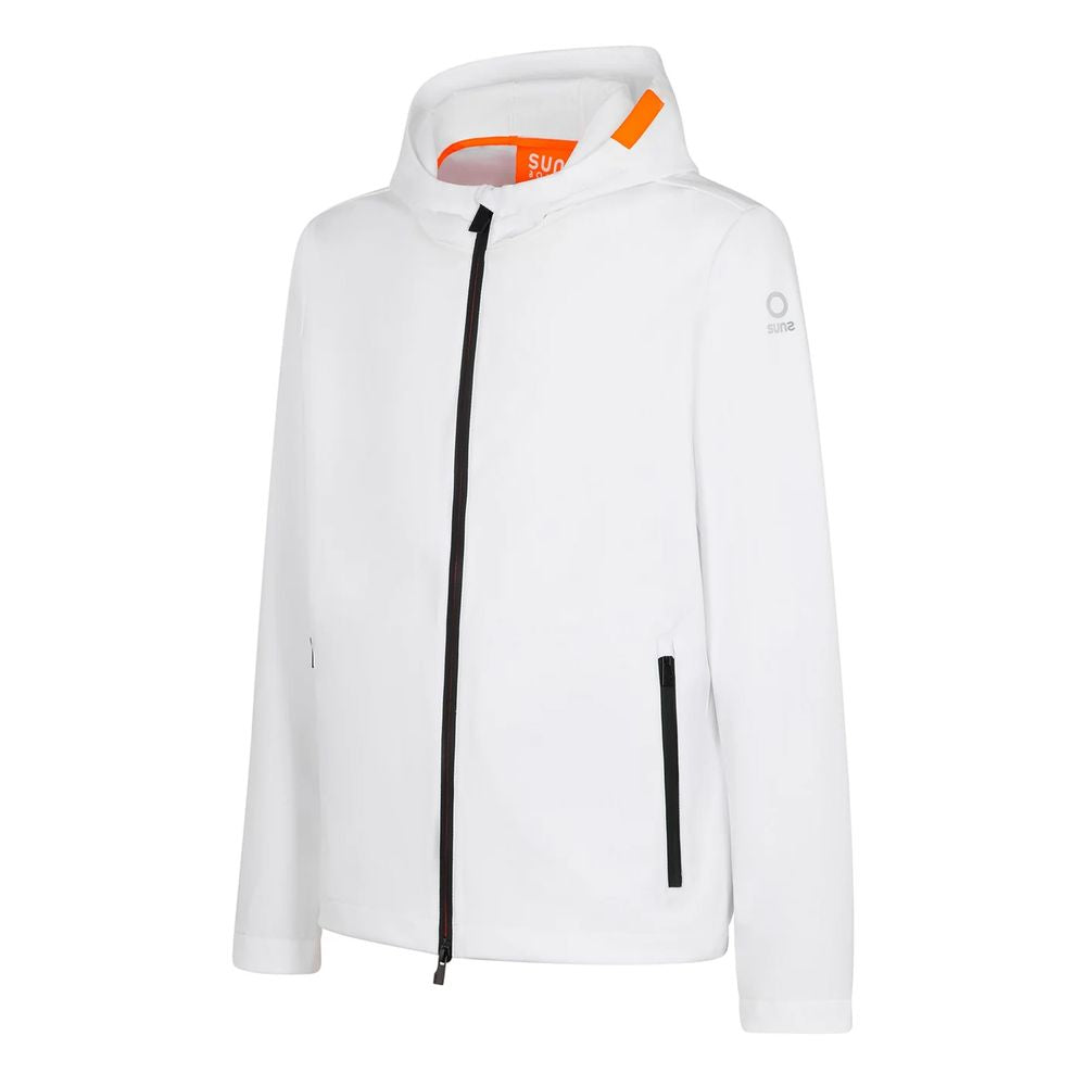 Suns White Polyester Men's Jacket
