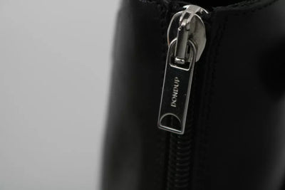 Dondup Black Fashion Buckled Zipper Ankle Boots Shoes