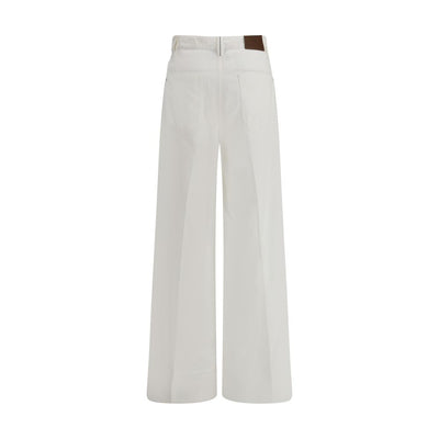 Brunello Cucinelli White Cotton Jeans Denim