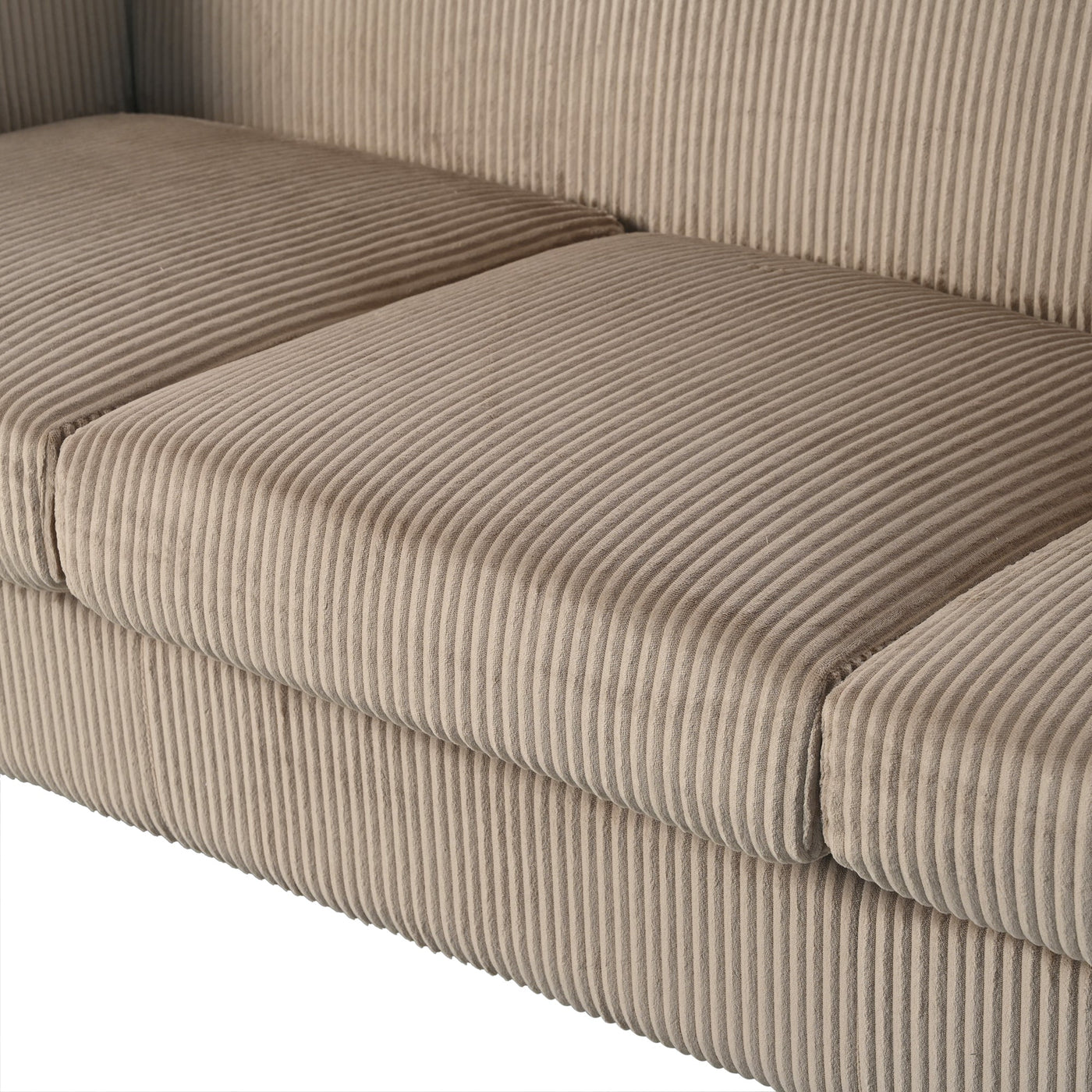 BEIGE  3 SEATER SOFA,LIGHT COFFEE COLOR
