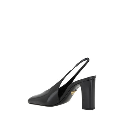 Prada Black Calf Leather Pumps