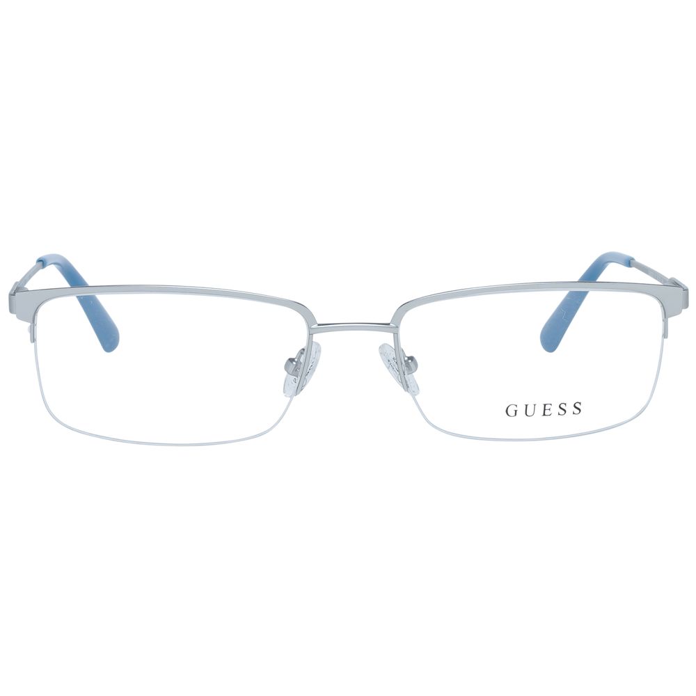Guess Silver Men Glasses Frame