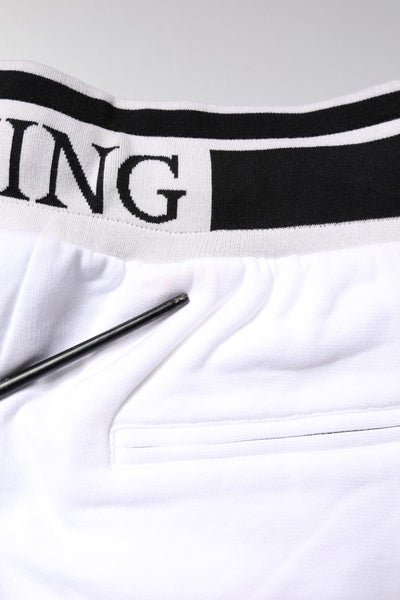 Dolce & Gabbana White King Cotton Bermuda Sweatshorts Shorts