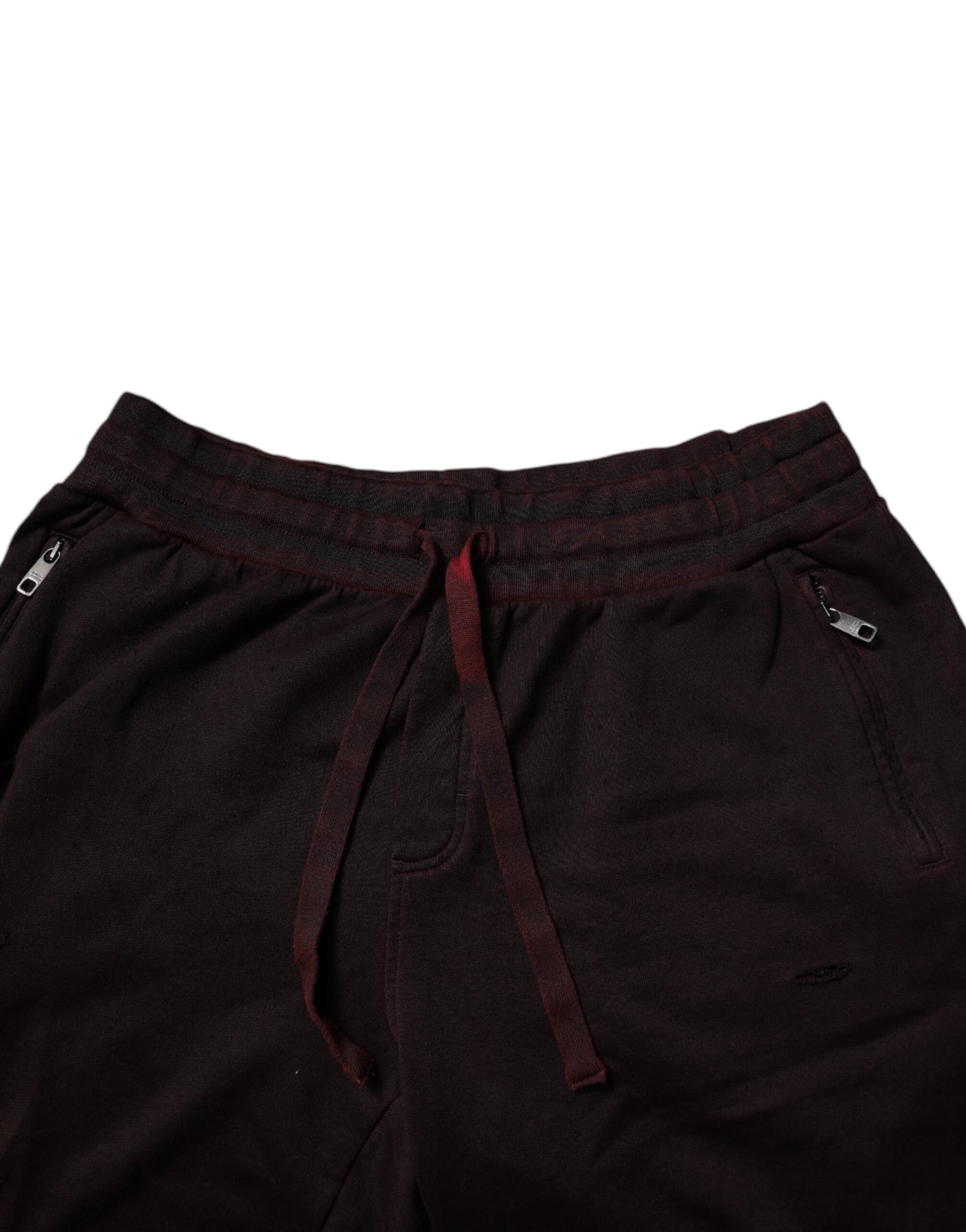 Dolce & Gabbana Bordeaux Cotton Bermuda Sweatshorts Shorts