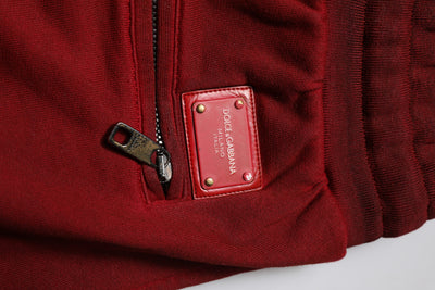 Dolce & Gabbana Bordeaux Cotton Bermuda Men Sweatshorts Shorts