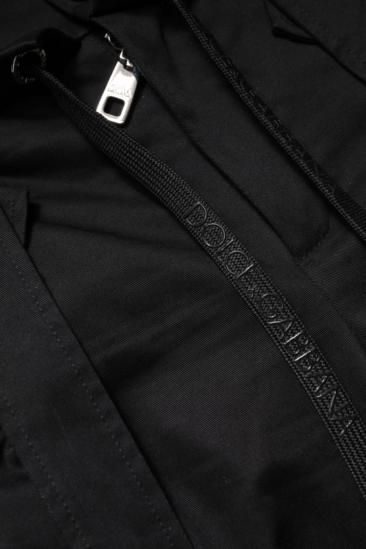Dolce & Gabbana Black Cotton High Waist Cargo Pants